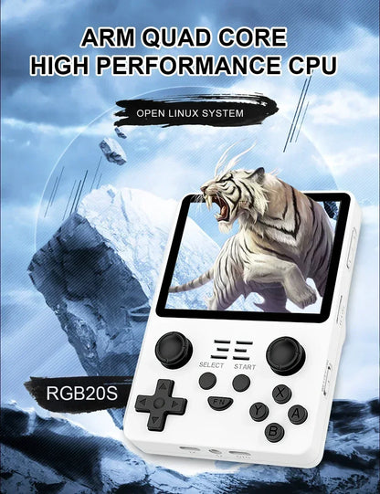 POWKIDDY RGB20S New Handheld Game Console Retro Open Source System RK3326 3.5-Inch 4:3 IPS Screen Children's Gifts